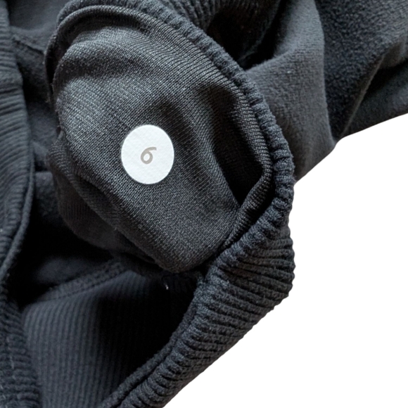 Lululemon Clam Digger II Black Luon Mid Rise Ribbed Waist 6/2013 Women's size 6 - Picture 11 of 14